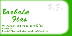 borbala flas business card